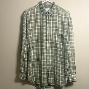 Bench line Green Plaid Men's Shirt Medium